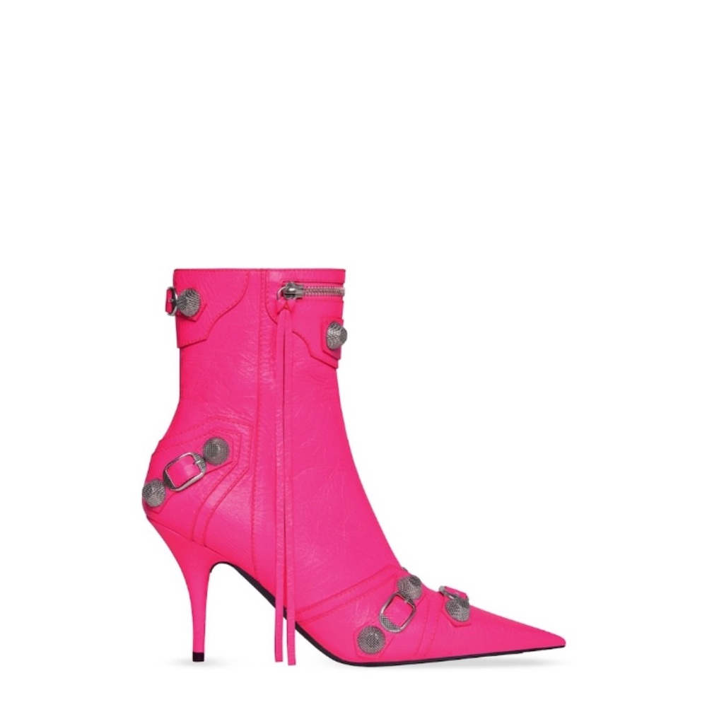 Balenciaga Cagole 90mm Pink Ankle Bootie 7.5
